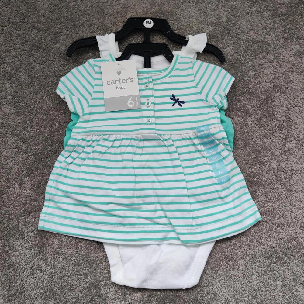 Carter’s Baby Girl 3pc Outfit Set “Cute Like Mommy” Mint 6M NWT